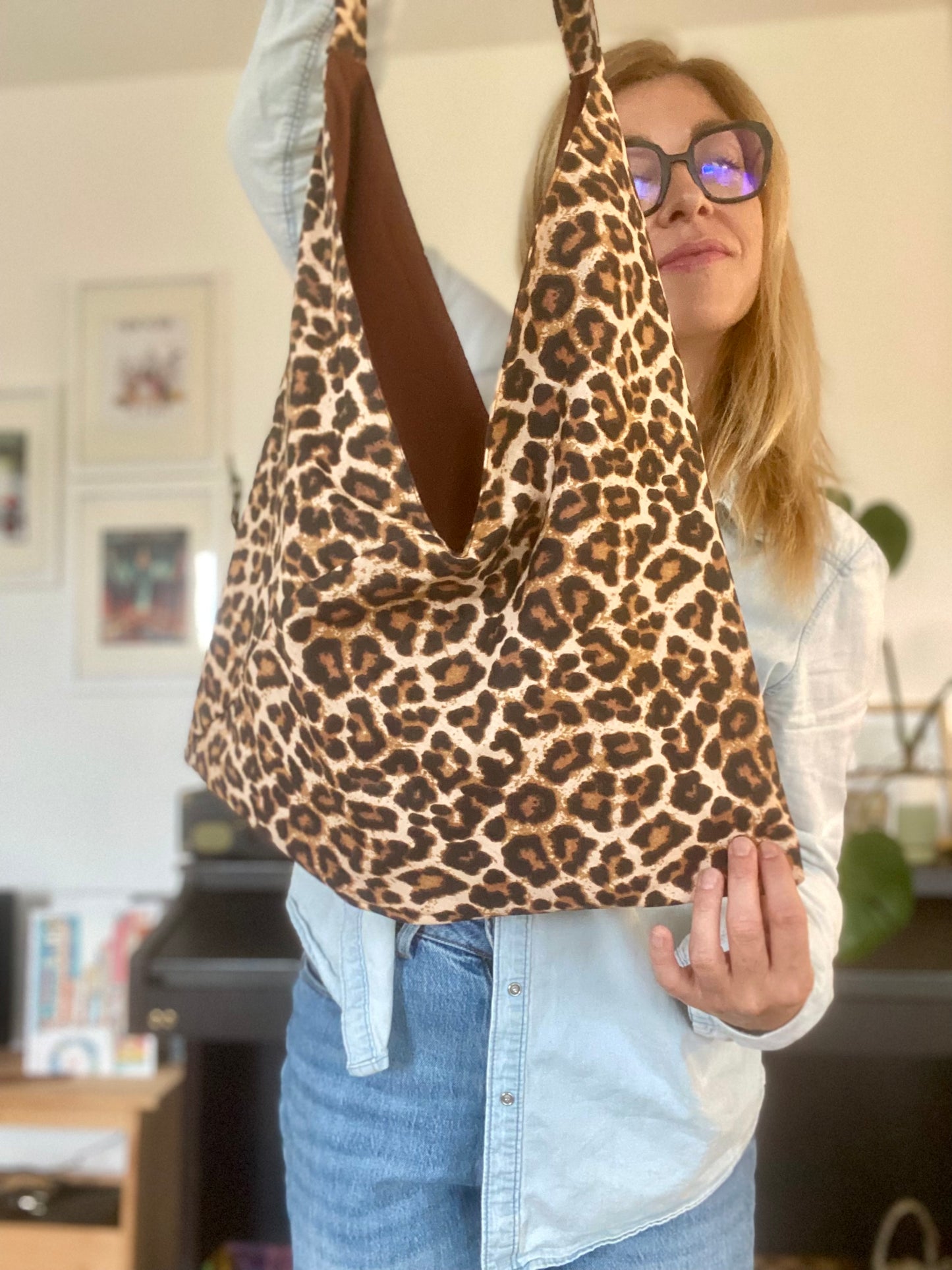 Tote bag origami réversible