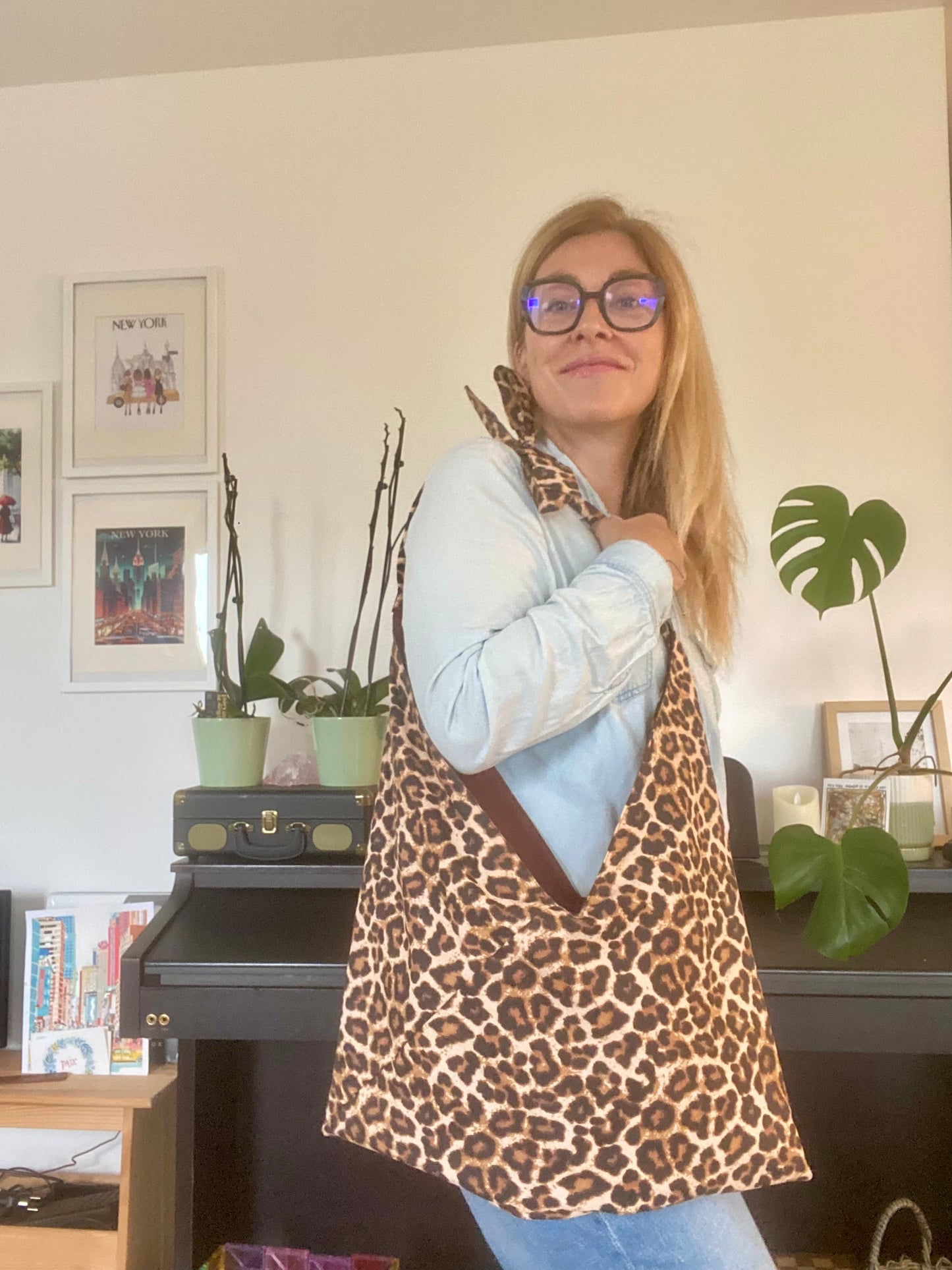 Tote bag origami réversible