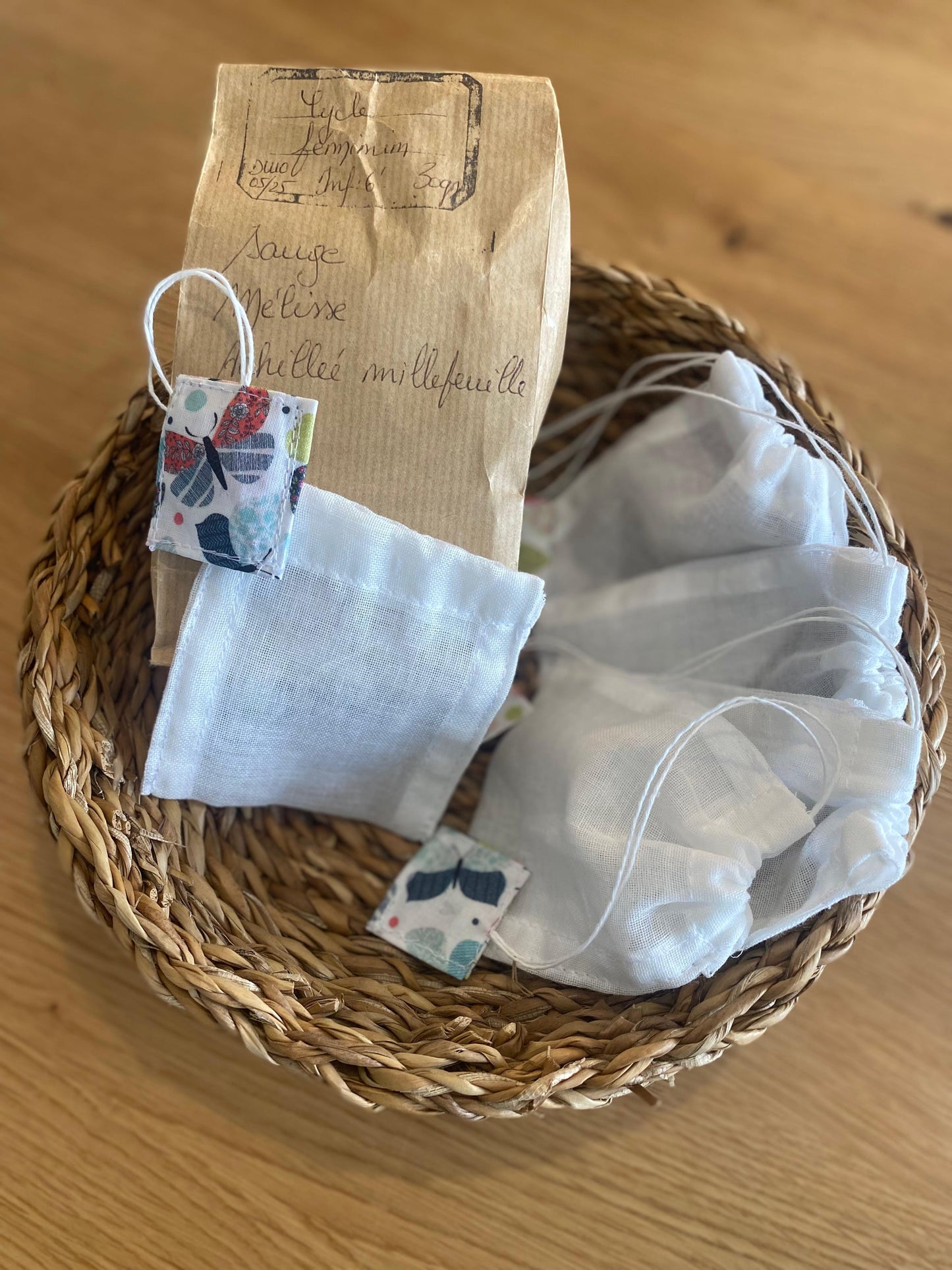 Grand Sachet de thé lavable